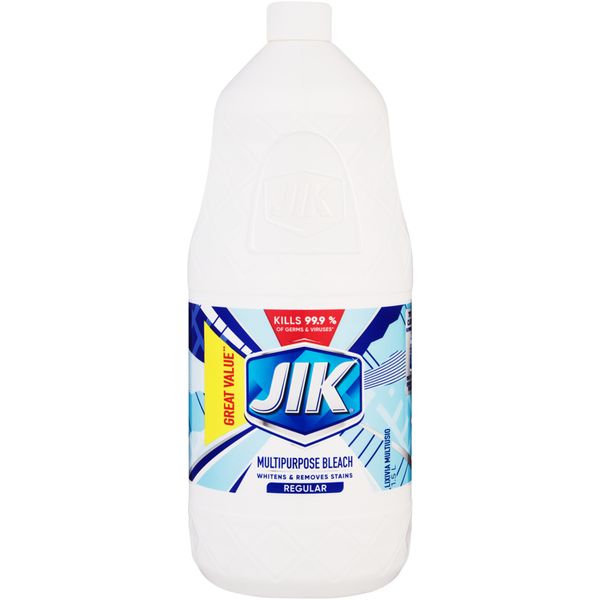 JIK 1.5l, Liquid Thin Bleach, Laundry Stain remover, Regular