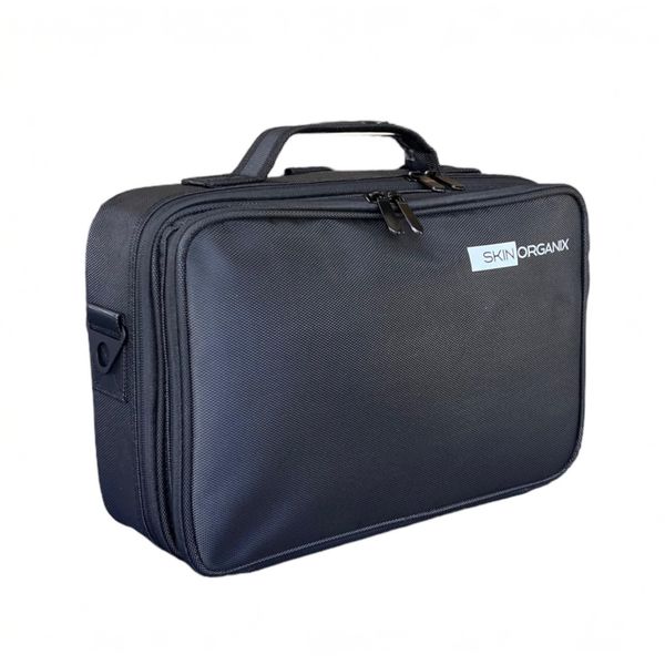 Skin Organix Travel Makeup Cosmetic Storage Bag with Dividers-Large
