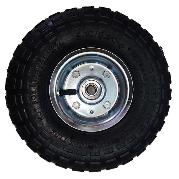 Tool Pneumatic Multi-Purpose Steel Wheel Tire With Solid Rubber - 28cm