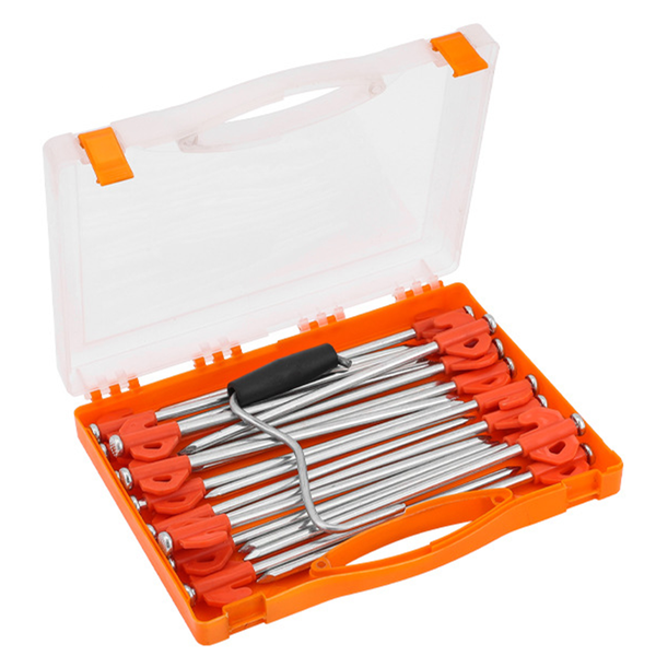 Outdoor Portable Tent Pegs, Camping Beach Canopy Windproof Fixing Pegs Set