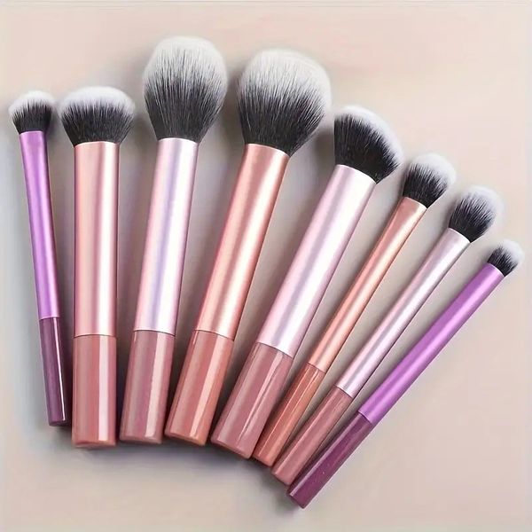 Professional 8 Pieces High-quality Makeup Brush Set - Black