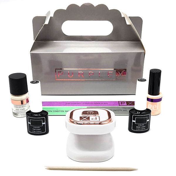 My First Purple X Nail Kit &amp; Single Finger UV/LED Gel Nail Lamp Starer Kit