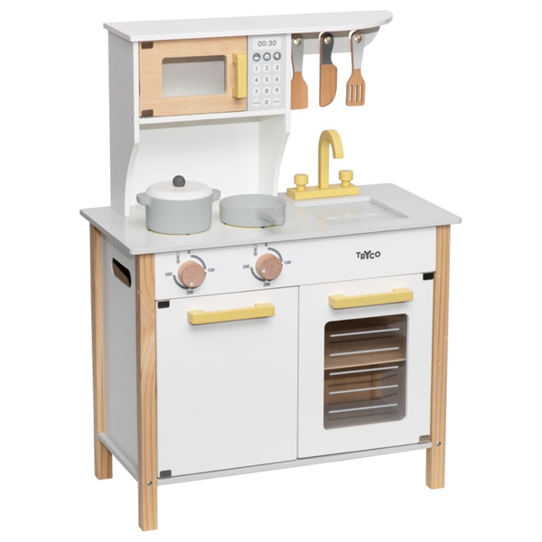 Tryco Wooden Kitchen White and Gold