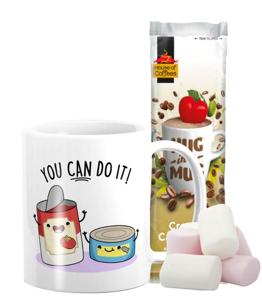 Pappa Joe Hug Mug with Marshmallows - You Can Do It