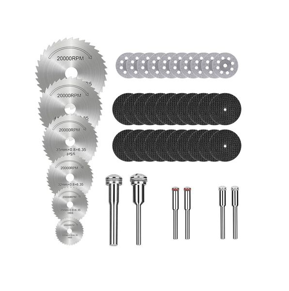 42 Piece Mini HSS Saw Blades Rotary Cutting Wheels Tool Kit