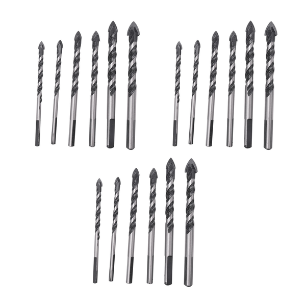 5 Pcs Drill Bit Set For Concrete Brick Plastic And Wood Brick Wall