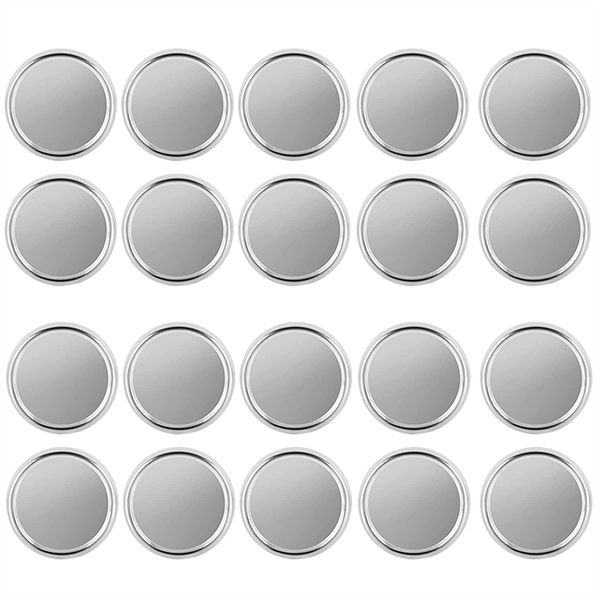 20 PCS Binder Rings Book Discs for Notebook Scrapbooking (Silver)