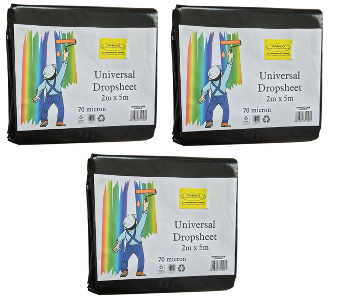 Camco (Pack of 3) Universal Drop Sheet - 70 MICRON