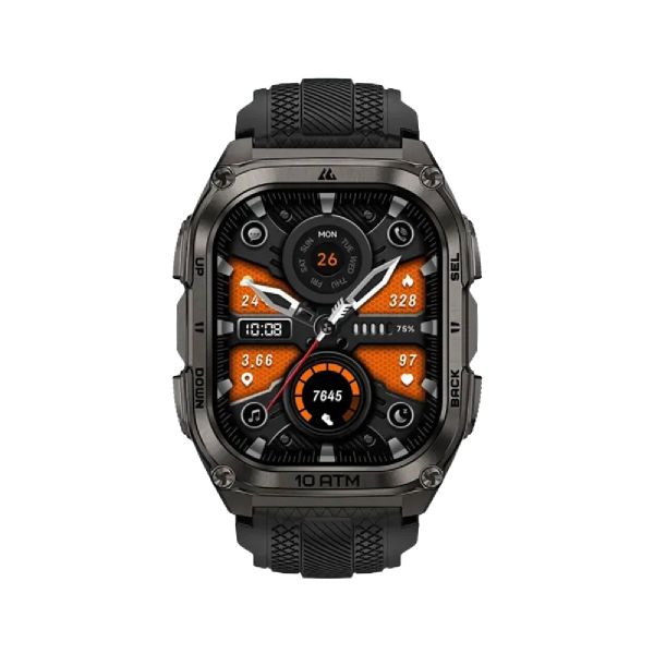 KOSPET Tank M4 Smart Watch for Men - Black, Full Stainless Steel