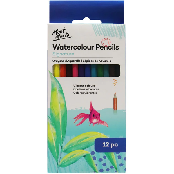 Mont Marte Signature Watercolour Pencil Set 12PC