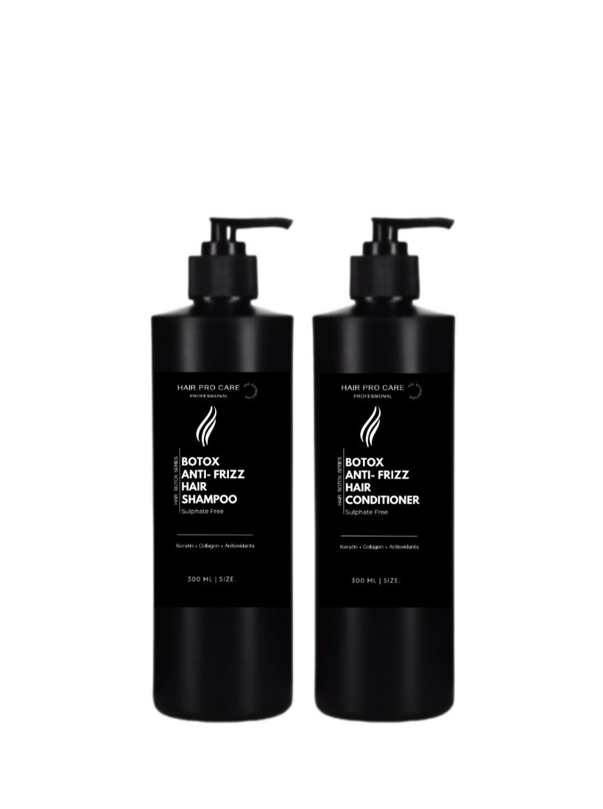 Hair Pro Care Botox Anti-Frizz Shampoo & Conditioner Sulphate Free 300 ml