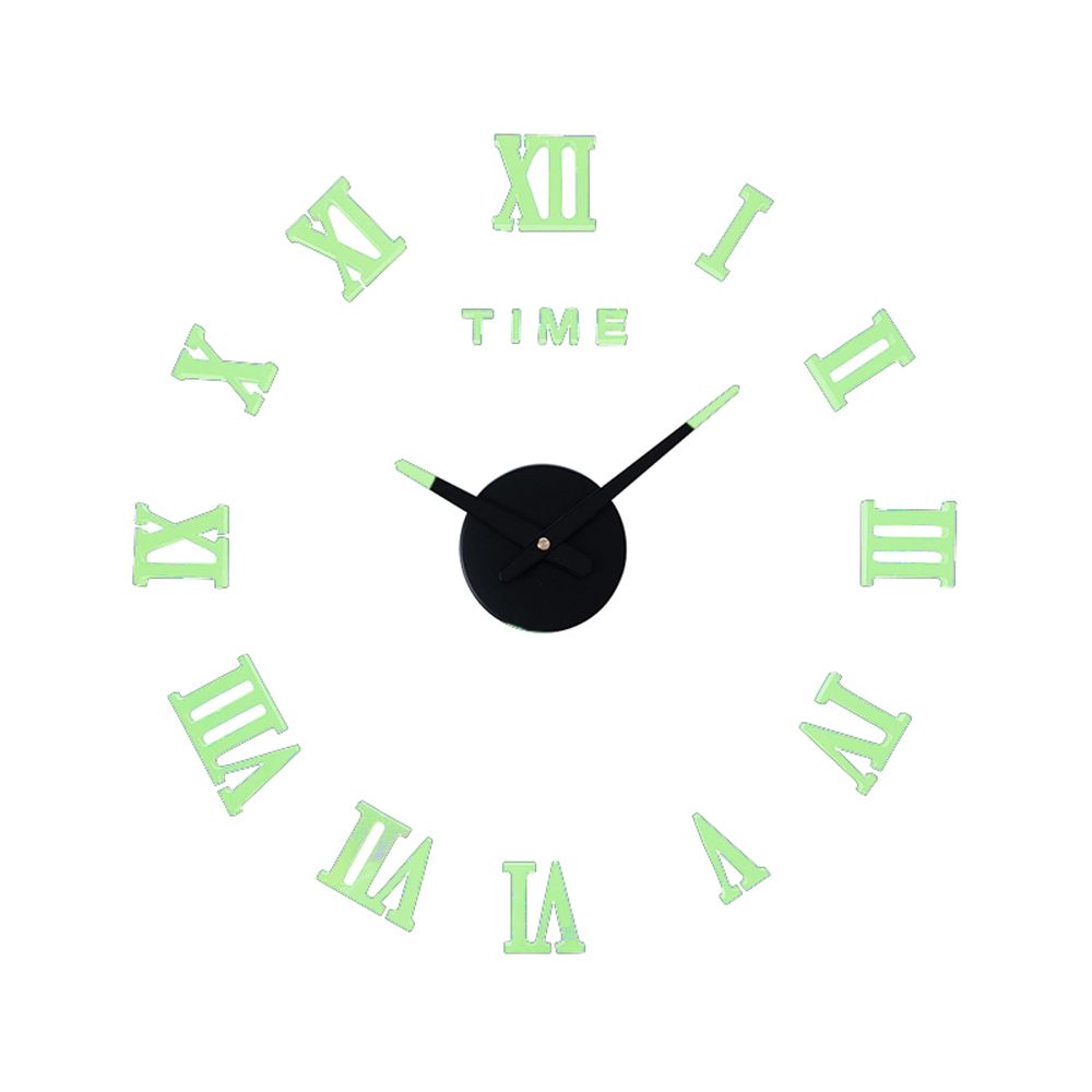 Large 3D Frameless Wall Clock Luminous DIY 3D Wall Clock Shop Today
