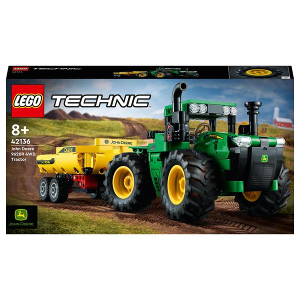 LEGO® Technic™ John Deere 9620R 4WD Tractor 42136 Model Building Toy Cars (390 Pieces)