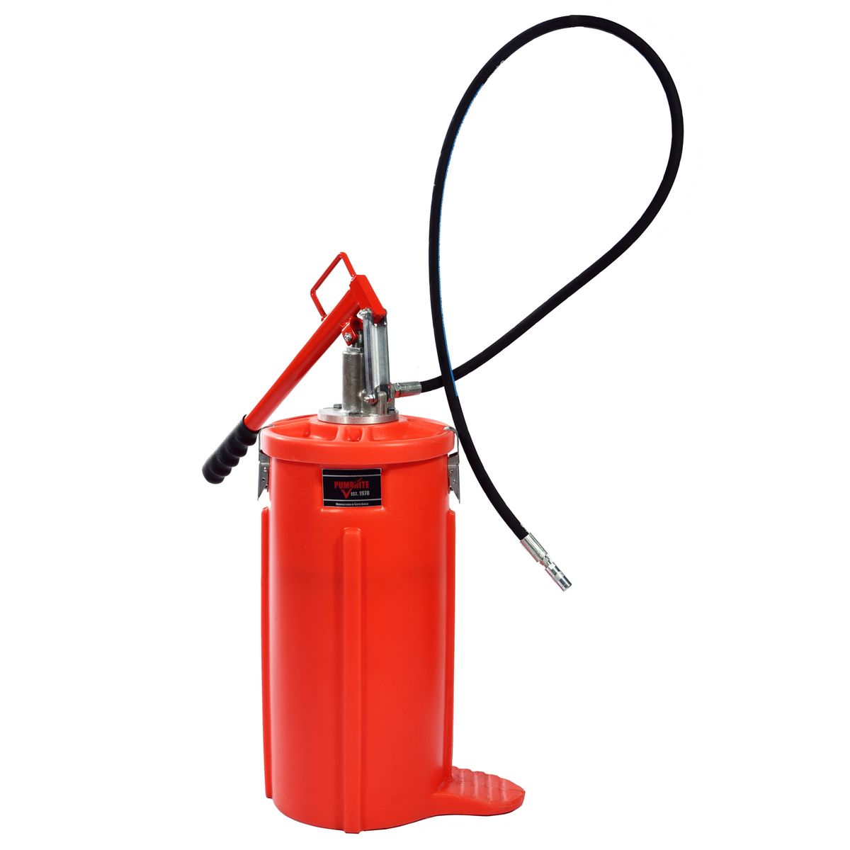 Pumprite 15kg HighPressure Grease Bucket Pump LLDPE Grease Container