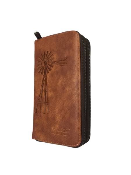 Vivace Women Wind Pump Double Zipper Wallet