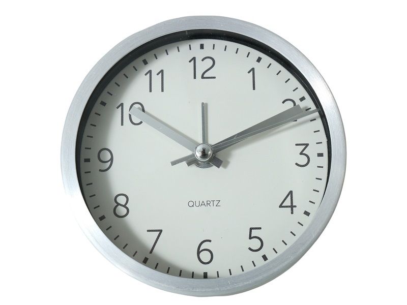 Aluminum Battery Powered Analogue Alarm Clock