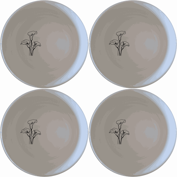 Arum Lilies Bowl Set of 4 - Range 1