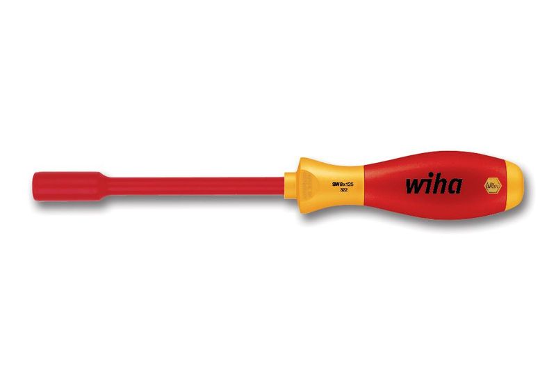 Wiha (32-13) Nut Driver, VDE Insulated, 13mm x 243mm