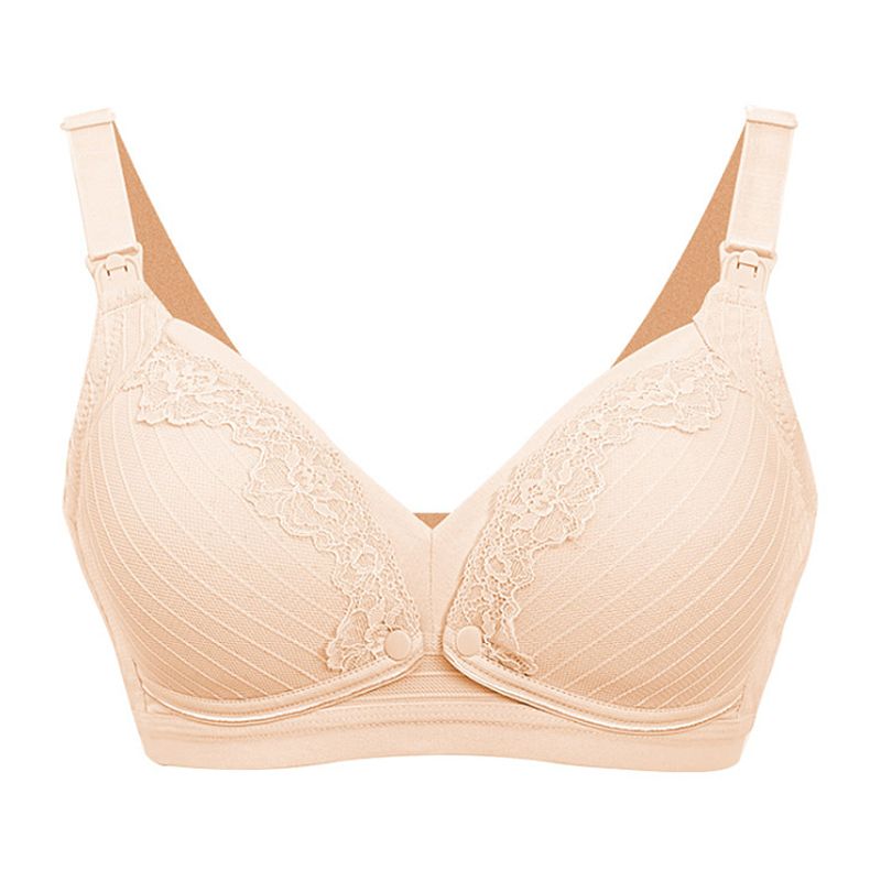 Unicoo Cotton Soft Lace Nursing Bra - Beige - B Cup | Shop Today. Get ...