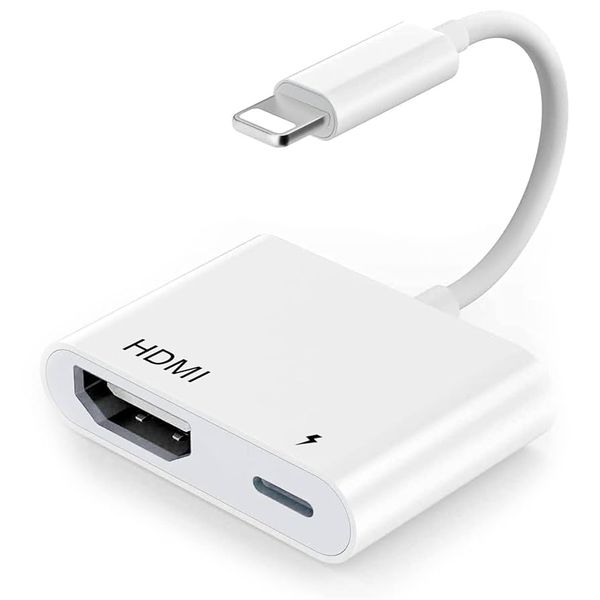 Lightning to HDMI Adapter for iPhone and iPads to TV, Projector &amp; Monitor