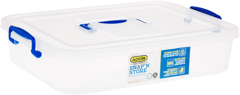 Addis Snap 'N Store Storage Box with Carry Handle 5.6L
