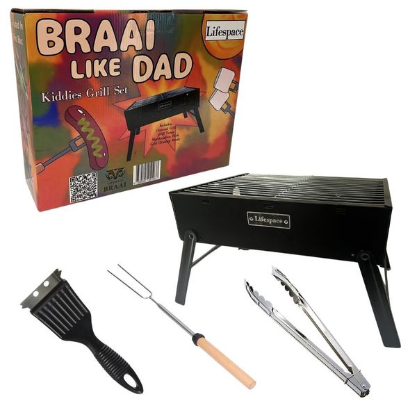 Lifespace Kiddies Charcoal Braai - Junior Grillmaster Adventure Kit