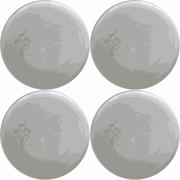 Tulips Side Plate Set of 4 - Range 2