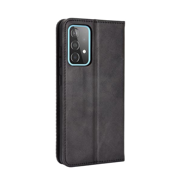 Magnetic Buckle Retro Patterned Leather Case Compatible With Samsung Galaxy S24 Plus