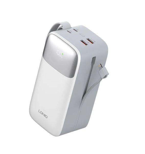 50000mAh Fast Charging Power Bank with Tow Cables LDNIO PQ50