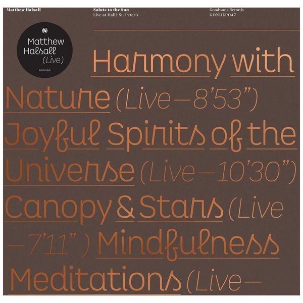 Matthew Halsall - Salute To The Sun (Live) 2LP Vinyl, Etched Side D