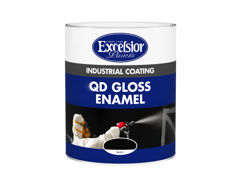 Excelsior 1lt QD Gloss Enamel Paint - Black