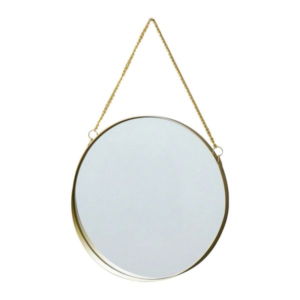 Nordic Wall-Mounted Gold Frame Mirror - 26.5CM x 26CM - Gold