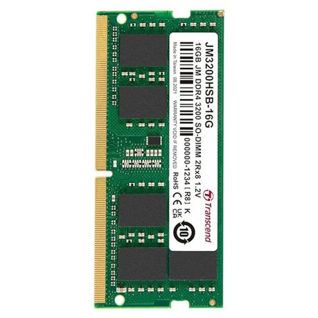 Transcend 16GB DDR4 3200MHz SO-DIMM Laptop RAM - JM3200HSB-16G