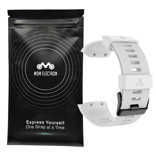 Silicone Replacement Band Compatible with Garmin Forerunner 35 -White
