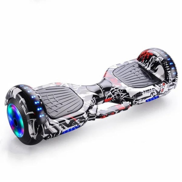 6.5? Smart Auto Balance Hoverboard With Bluetooth Speaker – Black &amp; White
