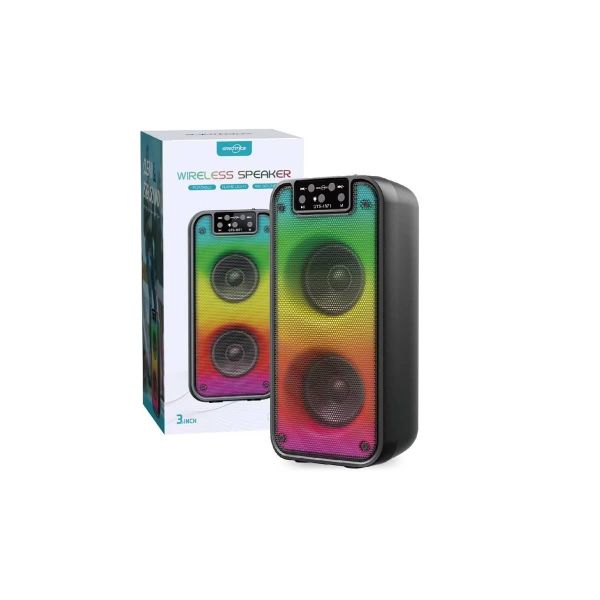 Wireless Portable Bluetooth Speaker with RGB Lights