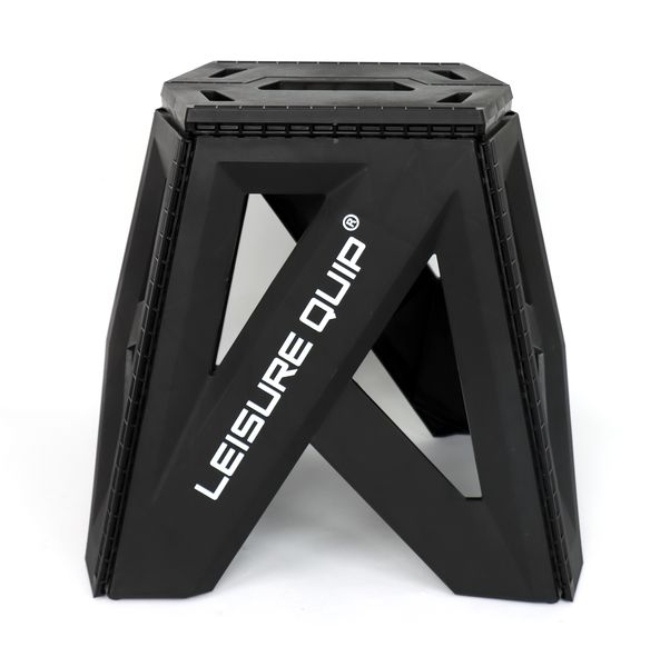 Leisure Quip Folding Step Stool - Large - Black