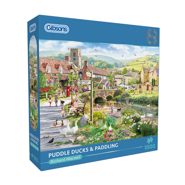Gibsons - Puddle Ducks &amp; Paddling - 1000 Piece Jigsaw Puzzle