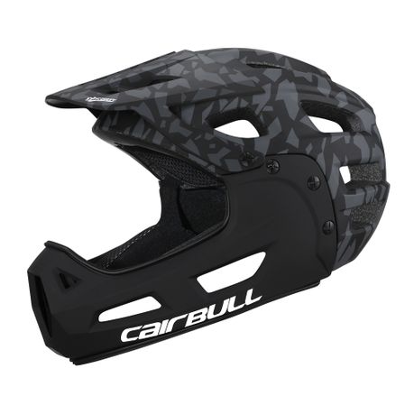 Mountain bike helmet with store detachable chin guard