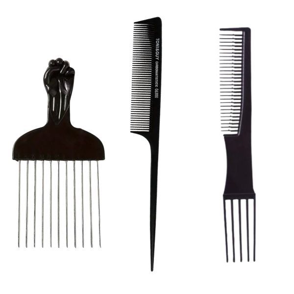 Professional 3-Piece Hair Comb Set - Hair Styling Tools