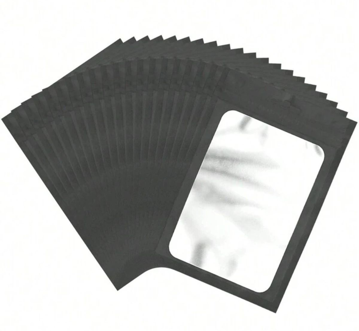 Small Black Mylar Resealable Bags 7cm x 10cm (100 Pieces) Shop