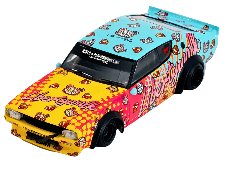 Mini GT Nissan Skyline Kenmeri Liberty Walk LBWK KUMA 1:64 Model