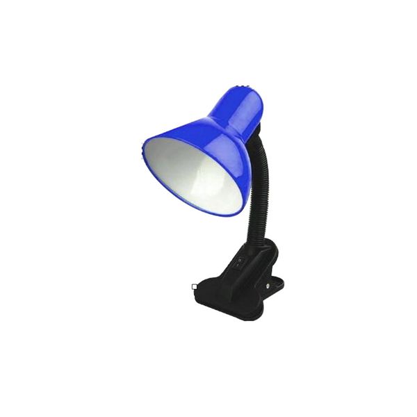 ACDC - 230VAC 40W Max E27 Blue Desk Lamp C/W Clamp