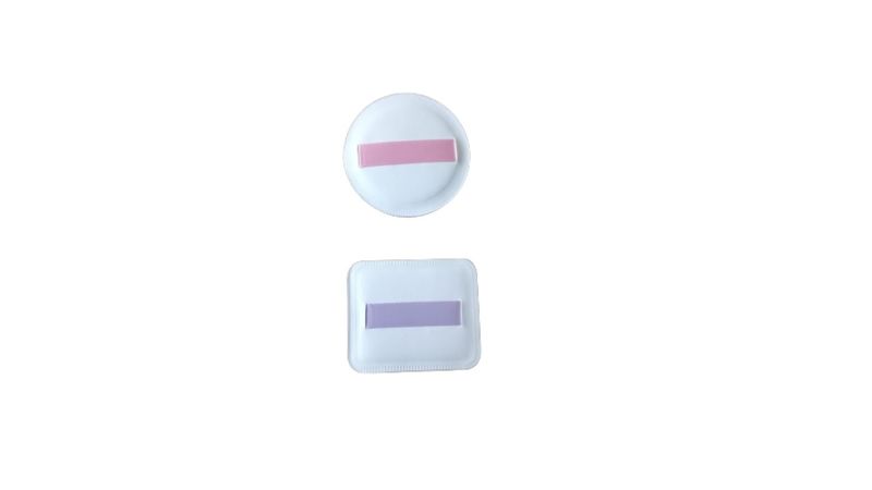2 Pure Cotton Soft Cosmetic Puffs With Strap Air Cushion Powder Puff