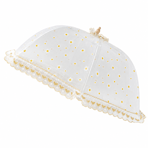 Flower Pop Up Picnic Net Food Cover Tent Mesh Food Cover Tent