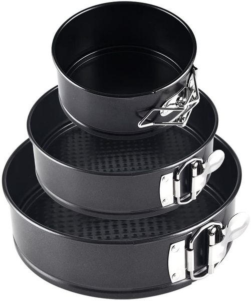 3-Piece Round Non-Stick Cake Baking Mould Pans