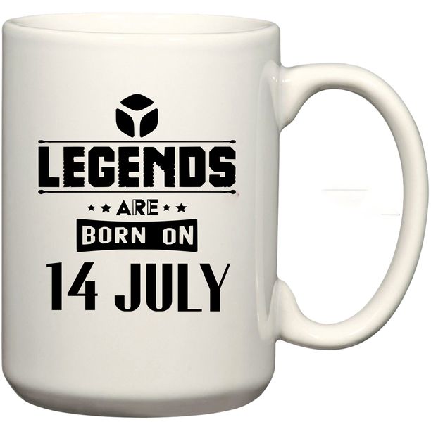 Legends Are Born on 14 July Birthday Coffee Mug
