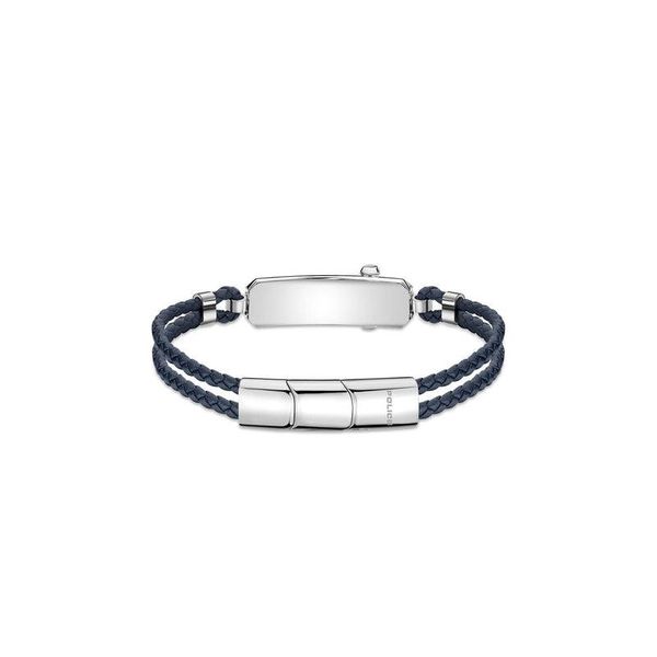 Police Hinged Bracelet For Men - Dark Brown