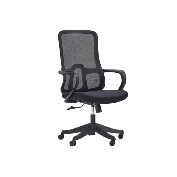 Milano Ergonomic Mesh Office Chair - Low Back, Armrests, Modern Design