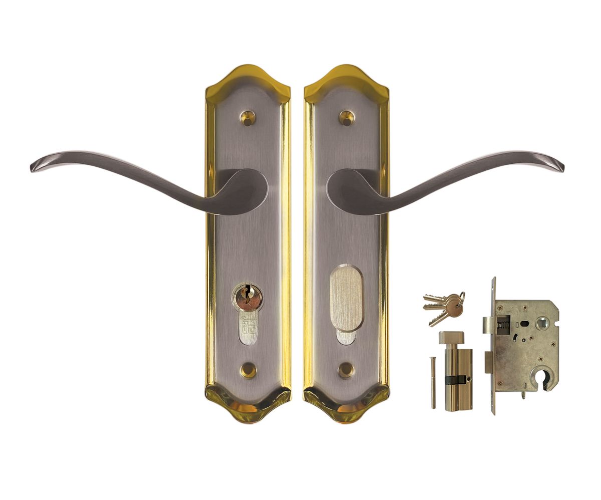 Upper Edge - Lucca Cylinder Lock & Handle Blister Pack 